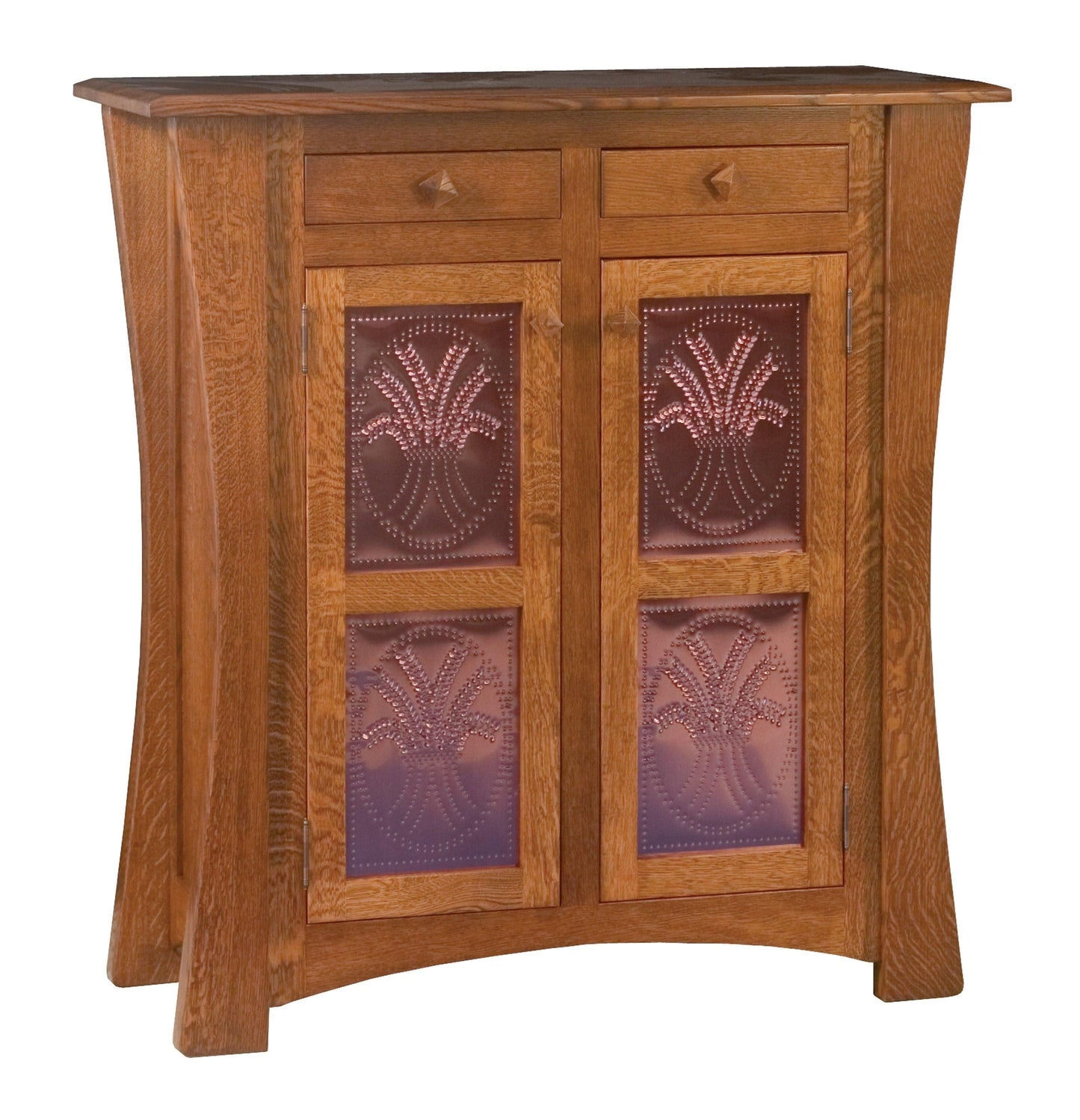 Armoire à deux tiroirs Amish Art & Crafts