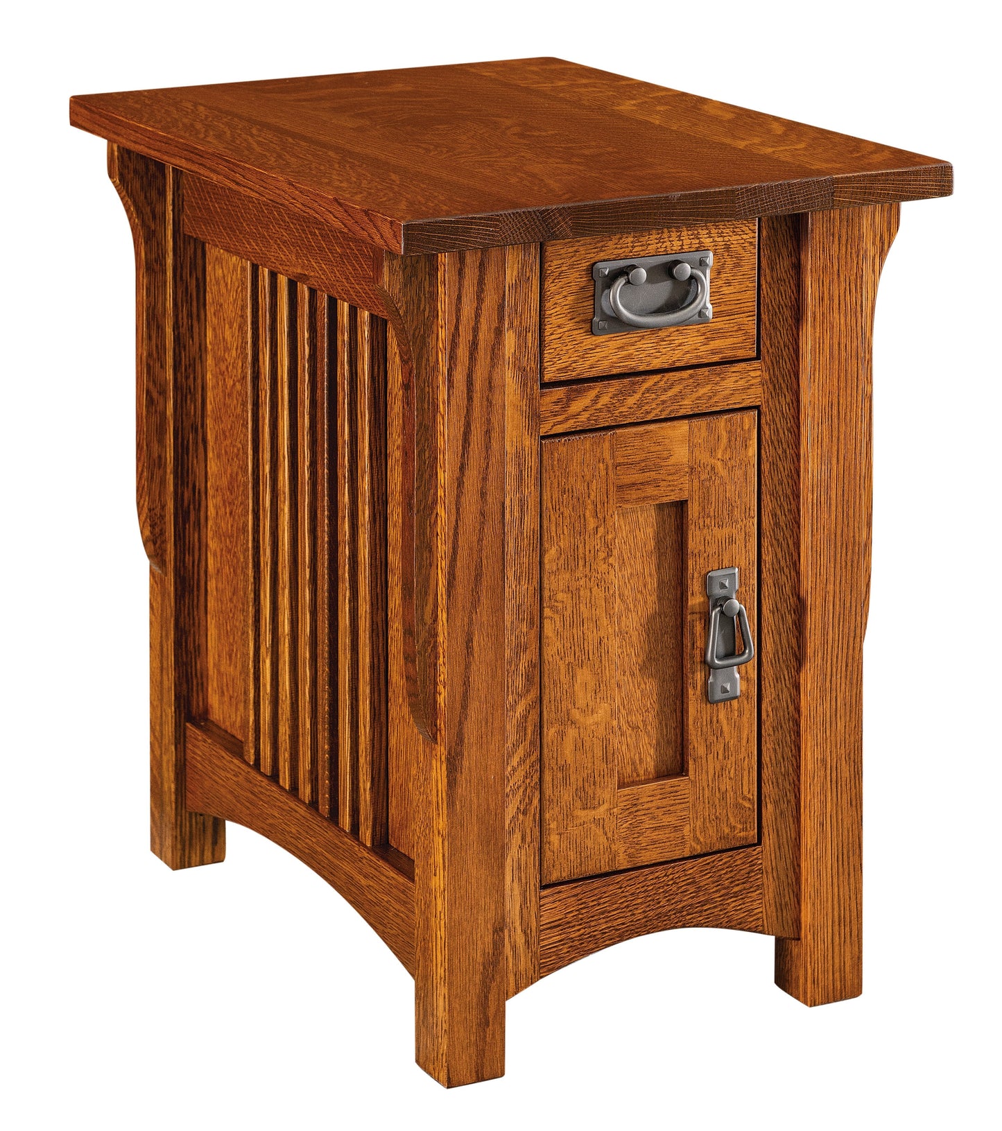 Table d'appoint Amish Logan à un tiroir et une porte