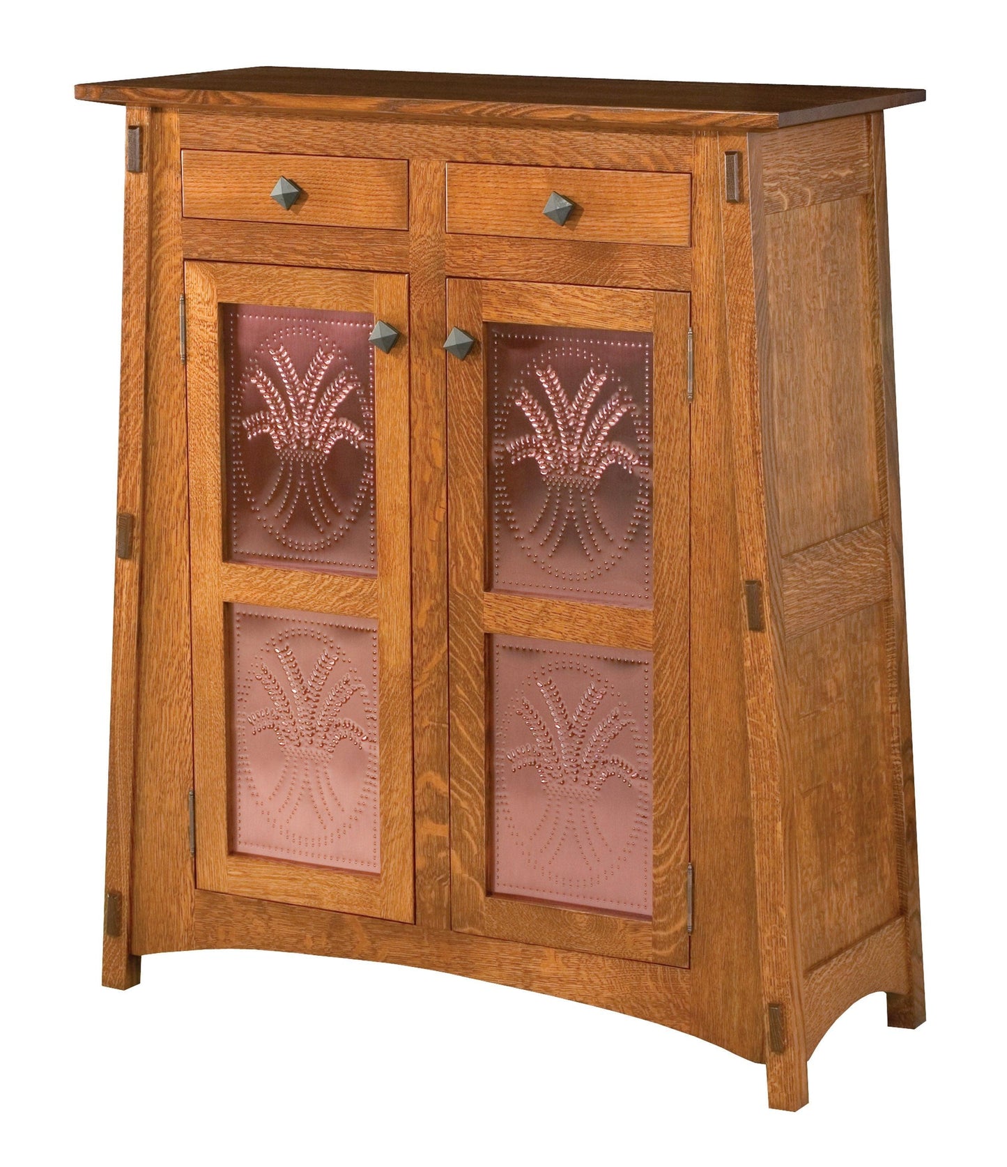 Armoire Amish Mccoy à deux tiroirs et deux portes