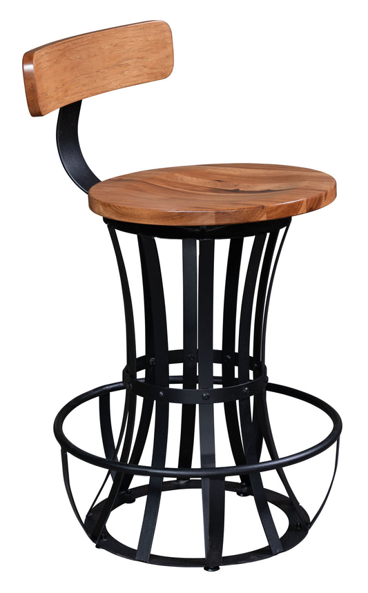 Tabouret de bar pivotant Amish Wabash