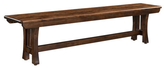 Banc de mission incurvé Amish