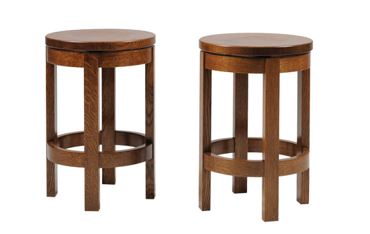 Tabouret de bar Amish Blakely 24 Mission Barrel
