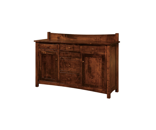 Buffet Amish Heidi à trois tiroirs et trois portes