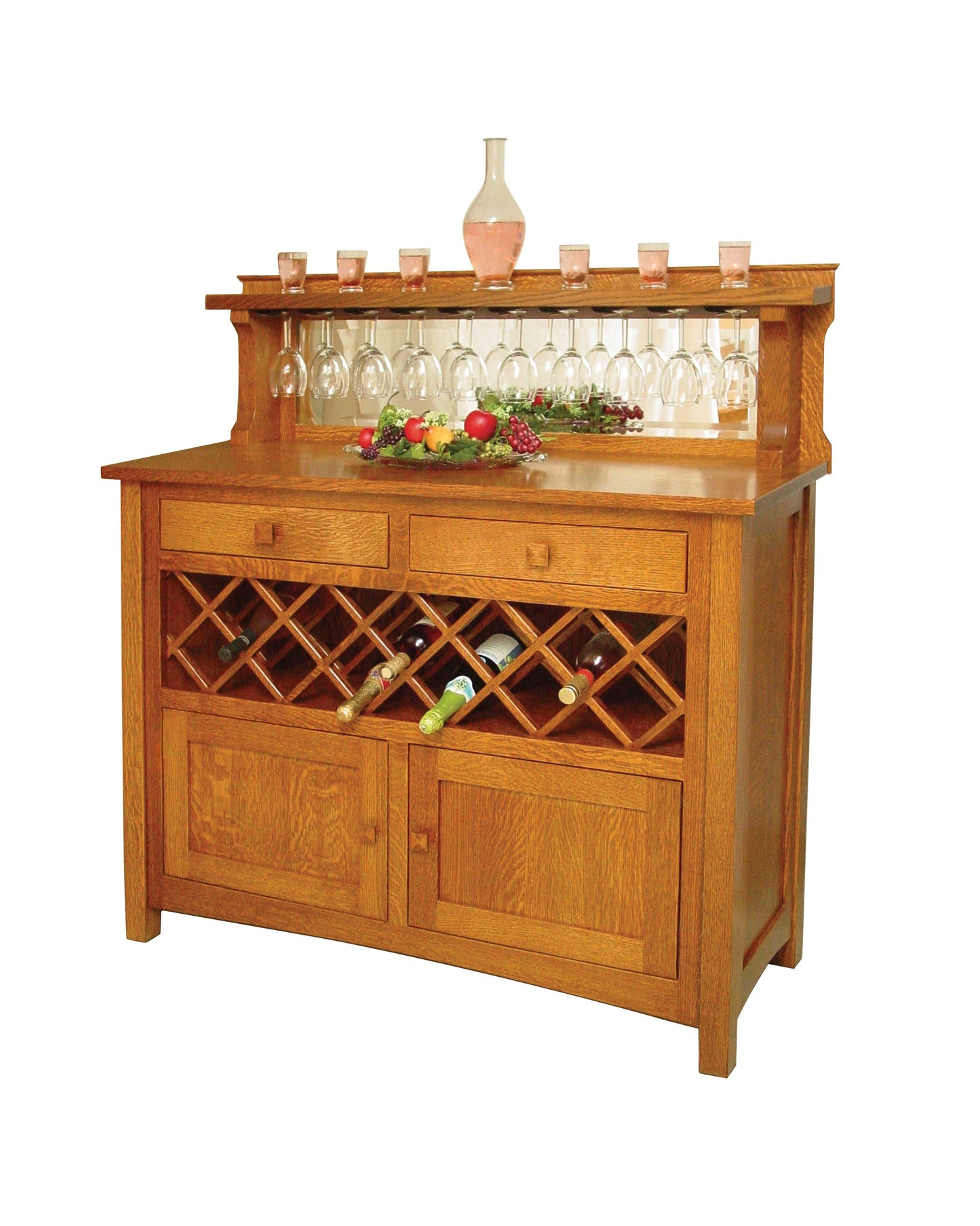 Buffet à deux tiroirs et deux portes Amish Butler