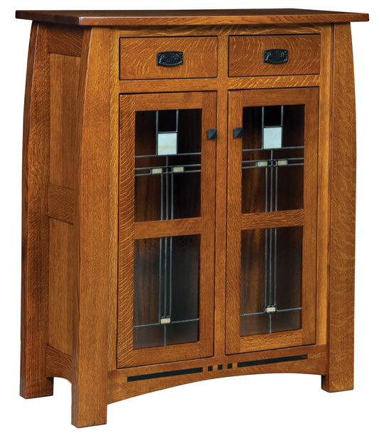 Armoire Amish Colebrook à deux tiroirs et deux portes