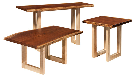 Tables de salon Amish Kalispel Live Edge