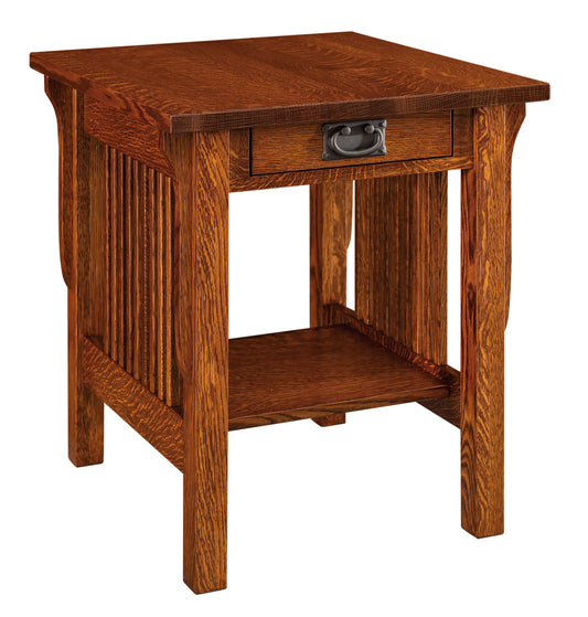Table d'appoint à un tiroir Amish Landmark