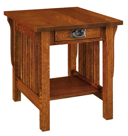 Table d'appoint à un tiroir Amish Landmark