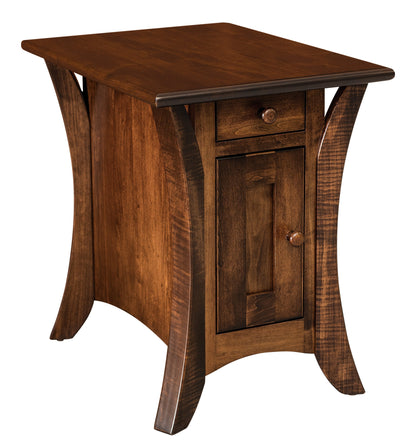 Table d'appoint Amish Caledonia à un tiroir et une porte