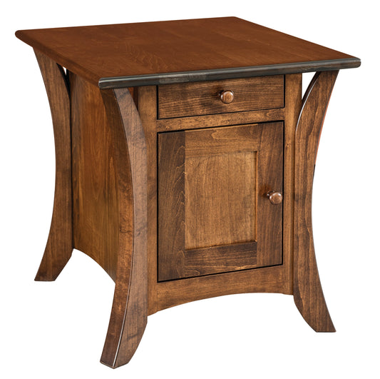 Table d'appoint Amish Caledonia à un tiroir et une porte
