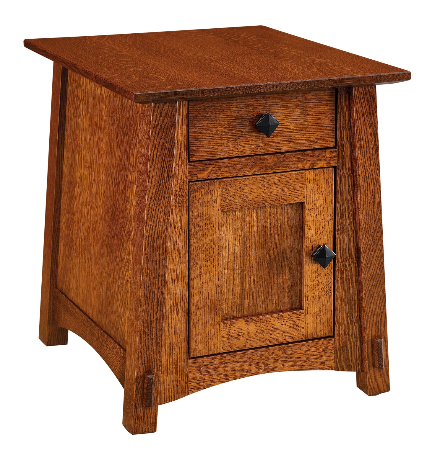 Table d'appoint Amish McCoy à un tiroir et une porte