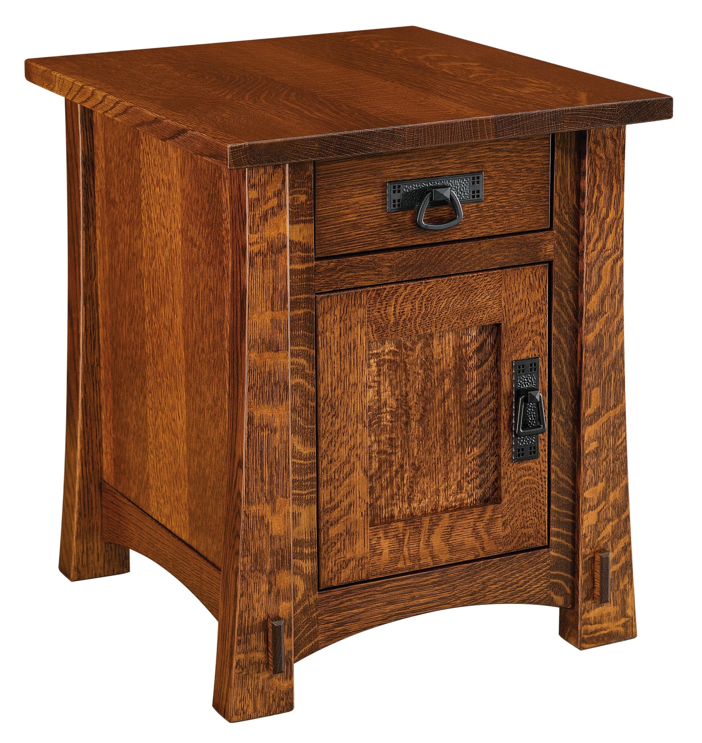 Table d'appoint Amish Modesto à un tiroir et une porte