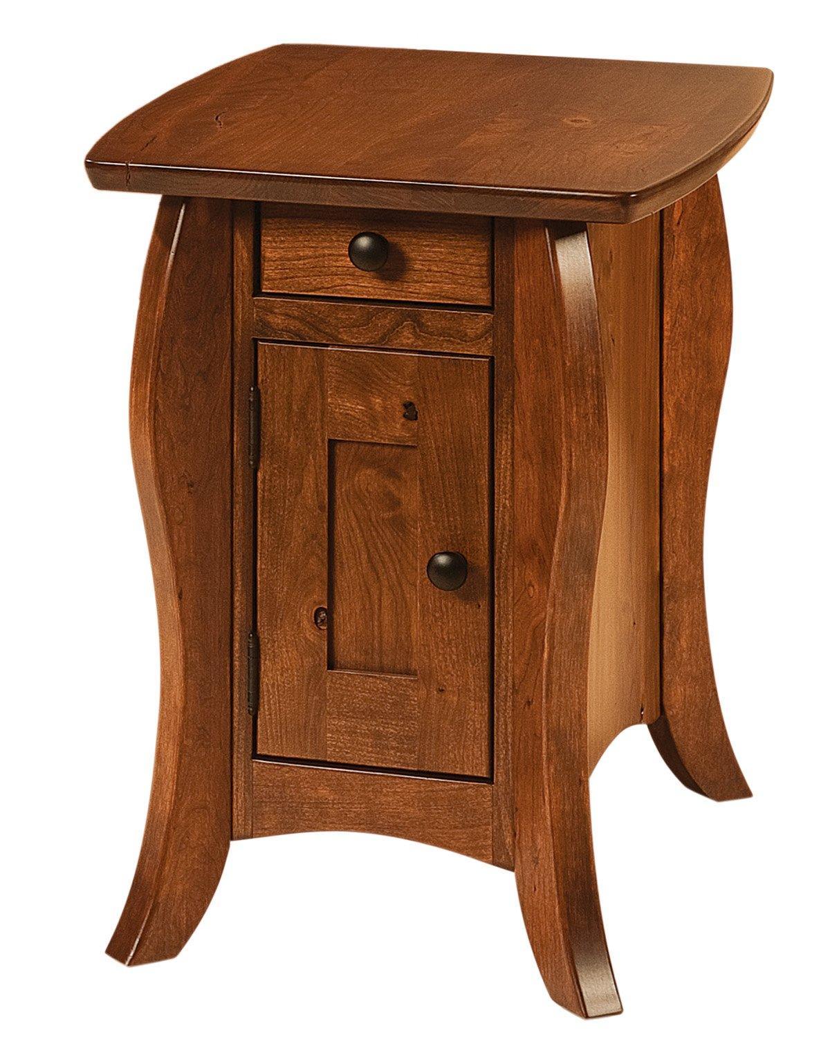 Table d'appoint Amish Quincy à un tiroir et une porte
