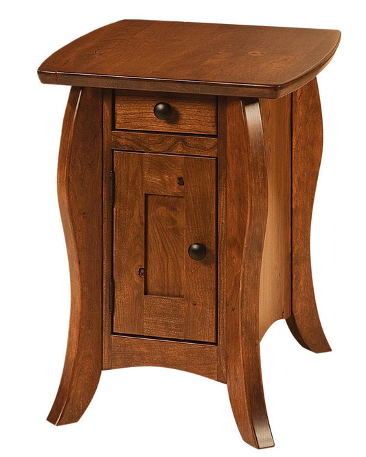 Table d'appoint Amish Quincy à un tiroir et une porte