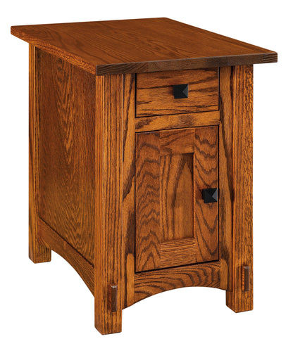 Table d'appoint Amish Springhill à un tiroir et une porte