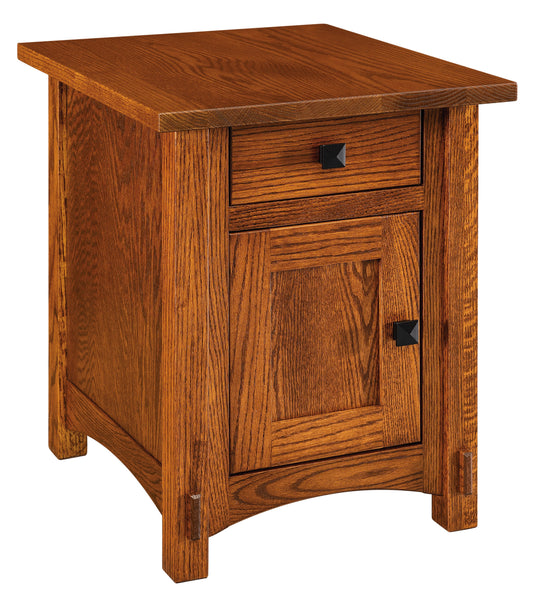 Table d'appoint Amish Springhill à un tiroir et une porte