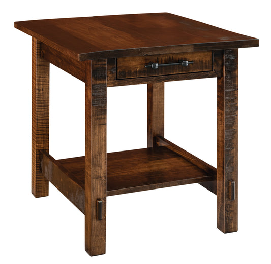 Table d'appoint ouverte à un tiroir Amish Springhill