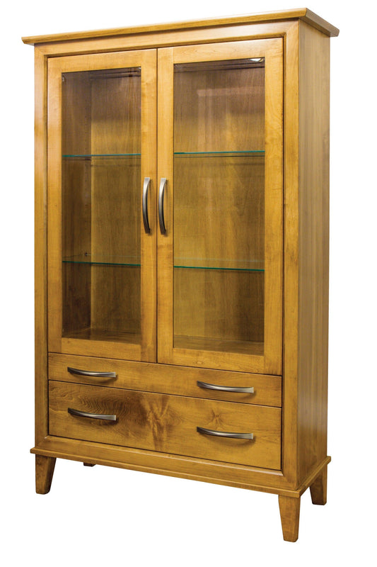 Armoire Amish Manhattan à deux tiroirs et deux portes