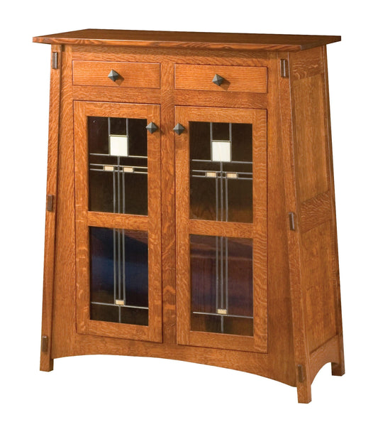 Armoire Amish Mccoy à deux tiroirs et deux portes