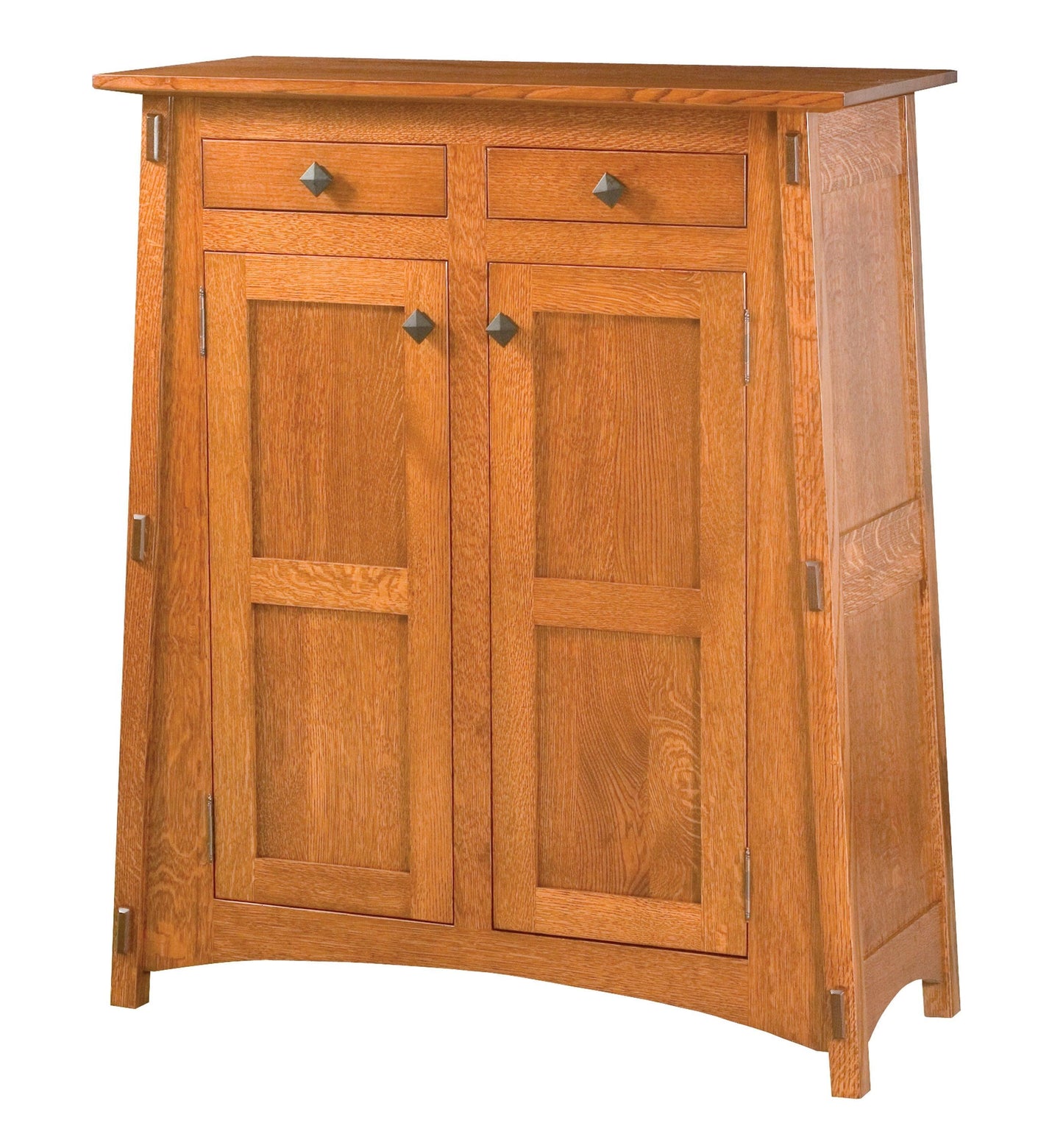 Armoire Amish Mccoy à deux tiroirs et deux portes
