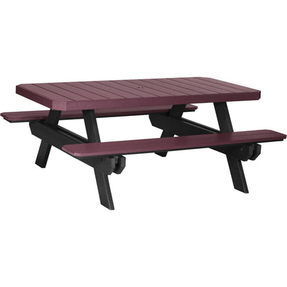 Table de pique-nique rectangulaire de 6 pieds