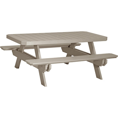 Table de pique-nique rectangulaire de 6 pieds