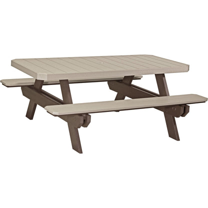 Table de pique-nique rectangulaire de 6 pieds