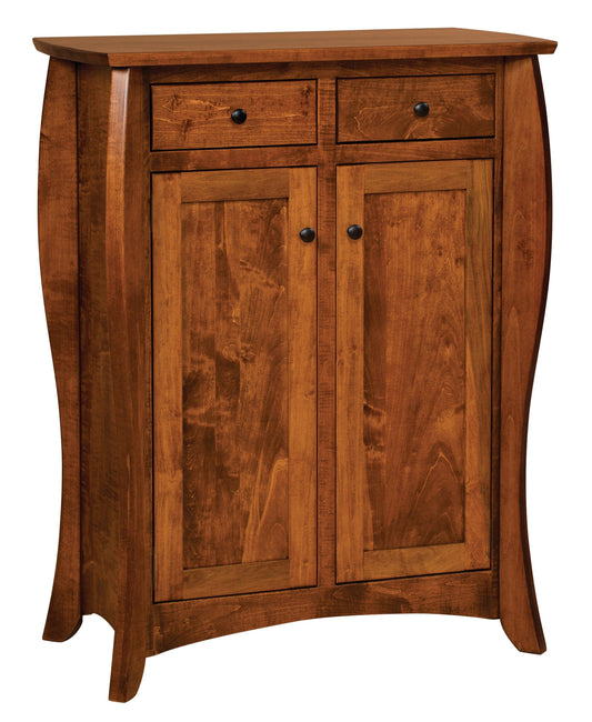 Armoire Amish Quincy à deux tiroirs et deux portes