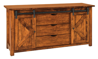 Table basse Amish Teton à deux portes