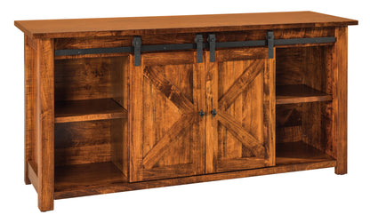 Table basse Amish Teton à deux portes