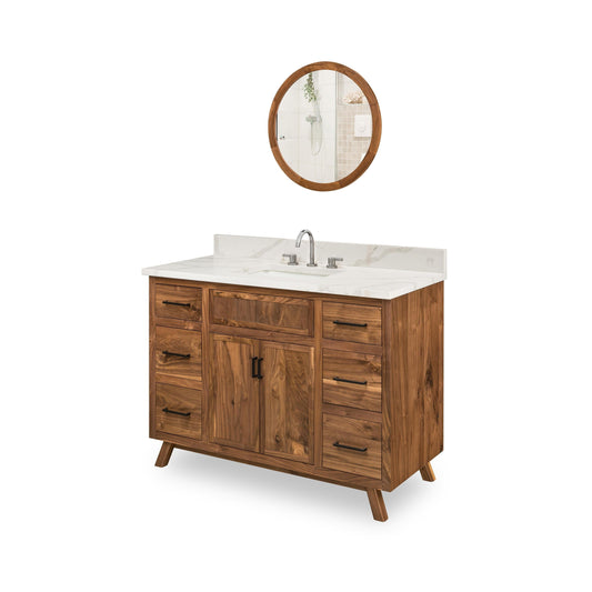 Meuble-lavabo Amish Allison 48 avec dessus